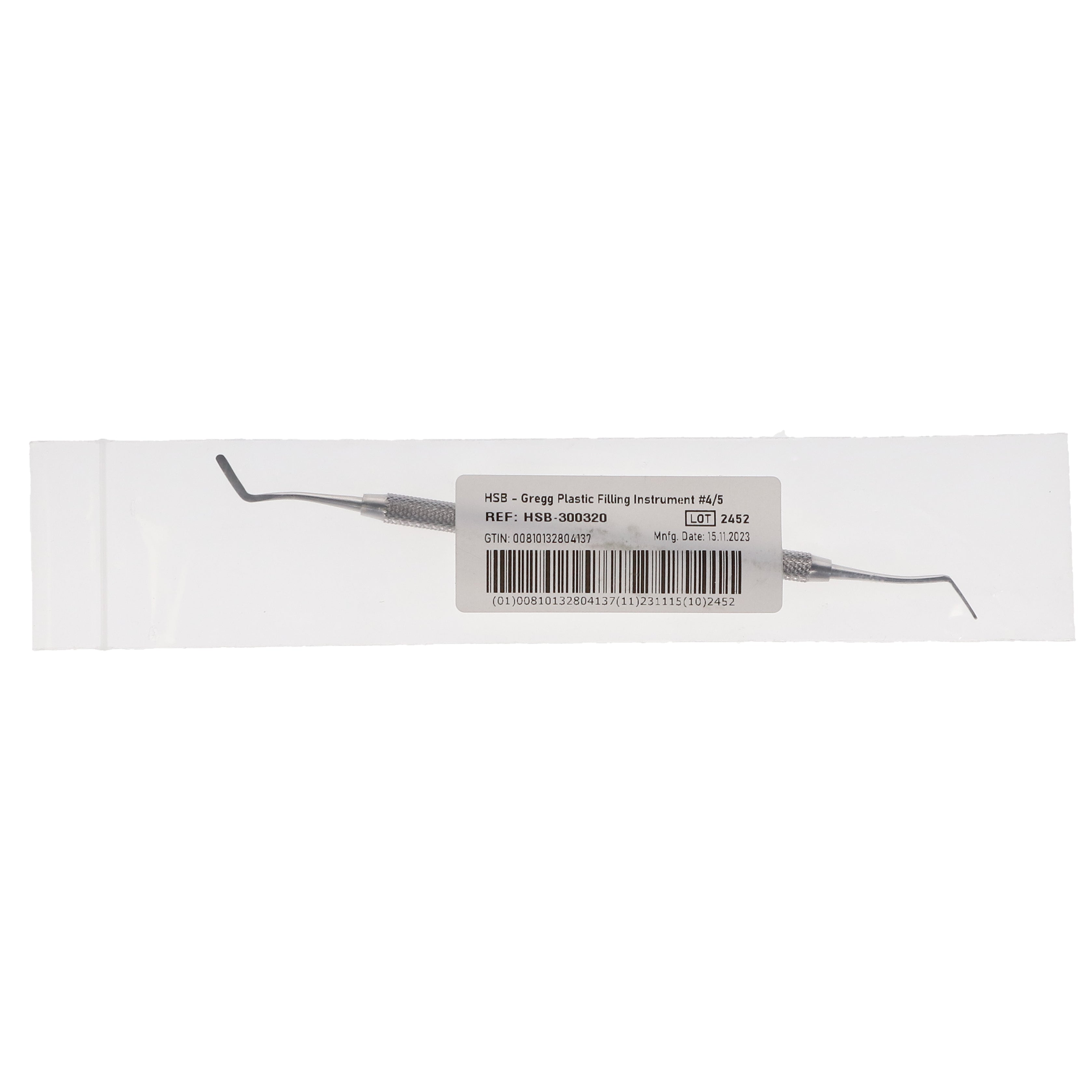 House Brand Dentistry 300320 HSB Double End #4/5 Gregg Plastic Filling Instrument House Brand Dentistry 300320 HSB Double End #4/5 Gregg Plastic Filling Instrument
